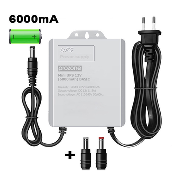 Джерело безперебійного живлення для роутерів ProZone Mini UPS 12V (6000mAh) BASIC