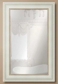 Дзеркало настінне в рамі Factura White prince 42х53.5 см світлій крем