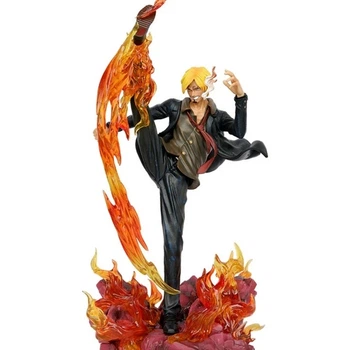 Аниме фигурка One Piece Ван пис Vinsmoke Sanji, черная нога Санджи, 34 см (OP 0139)