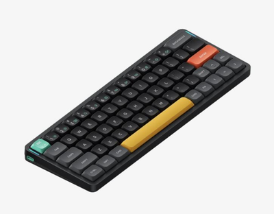 Беспроводная механическая клавиатура Nuphy Air60 V2/ Cowberry switch (linear, 45g) / Color - Basalt Black / Hot-Swappable, RGB, ANSI US