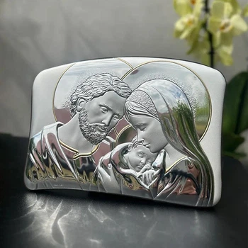 Серебряная икона Святое Семейство (30,5 х 22 см) Valentі AE0209/4