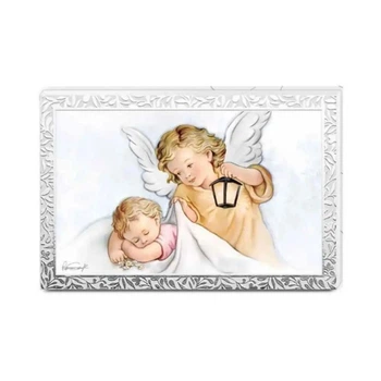 Икона посеребрённая Ангел-хранитель (13,5 x 9 см ) Valentі 81559 3L