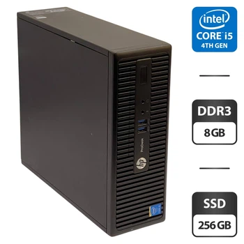 Компьютер HP ProDesk 400 G2.5 SFF / Intel Core i5-4590S (4 ядра по 3.0 - 3.7 GHz) / 8 GB DDR3 / 256 GB SSD / Intel HD Graphics 4600 б/у