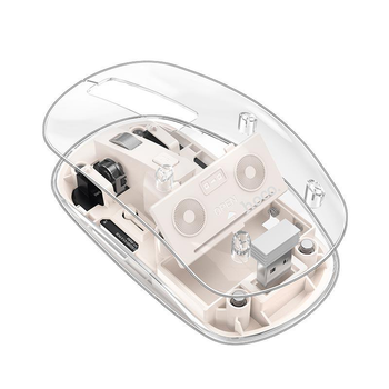Беспроводная мышь Hoco GM29 Mysterious (Bluetooth, 2.4G, 800/1200/1600dpi, для ПК, ноутбука, планшета) - Белый