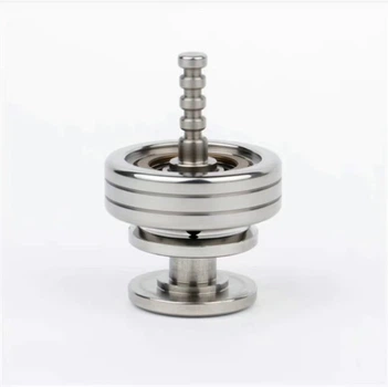 Игрушка Антистресс 2 в 1 Brass Spinning Фиджет, Крутилка, Спиннер Серебро (01200)