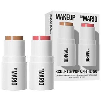 Набір мініатюр для контурингу та рум'ян MAKEUP BY MARIO Mini Sculpt & Pop On-The-Go Колір: Light Medium / Sweet Pink, 2*4g
