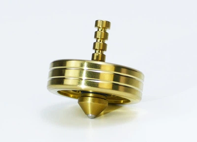 Игрушка Антистресс 2 в 1 Brass Spinning Фиджет, Крутилка, Спиннер Золотой (01199)