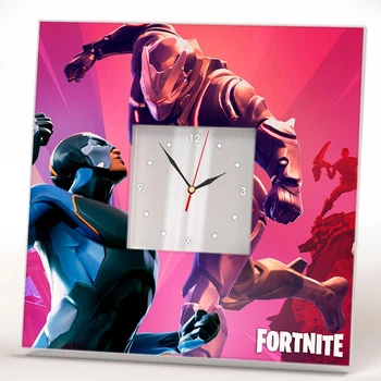 Годинник «Гра Fortnite. Персонажі Фортнайт» сувенір для фанатів відеоігор, прикраса дитячої, спальні, ігрової кімнати