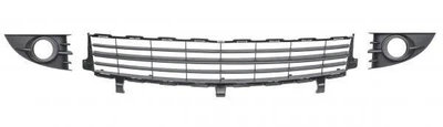 Решотка бампера Renault Scenic 2 2003-2009 черная 7701477302 7701477303 (рено сценік 2)