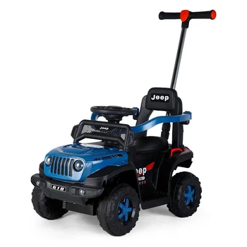 Каталка-толокар з мотором з батьківською ручкою M 5789 EBL, blue