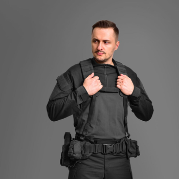 Тактический пояс GigMilitary Warbelt Black S/M