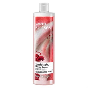 Kрем-гель для душу Avon Senses з ароматом кокосового молока і малини, 500 мл