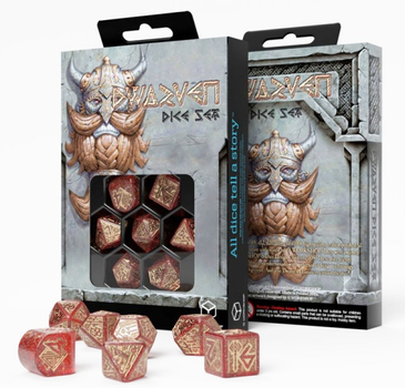 Zestaw kości Q-Workshop RPM Dwarven Dice Kit Krasnoludzkie 7 elementów Klejnoty (5907699497096)