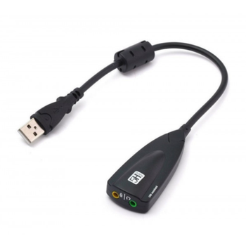 Звуковая карта B00811 USB Virtual 7.1 Channel C-Media кабель 25 см Black