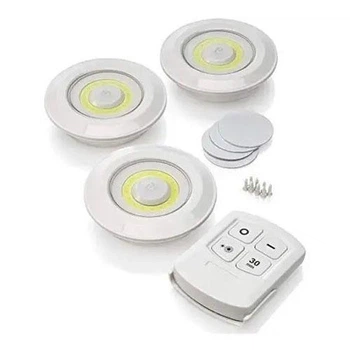 Набор трех LED ламп с пультом и таймером на батарейках 3хААА светодиодные светильники