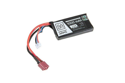 Акумулятор LiPo 7,4V 1000 mAh 30/60C (PEQ) — T-Connect (Deans) [Specna Arms] (для страйкболу)