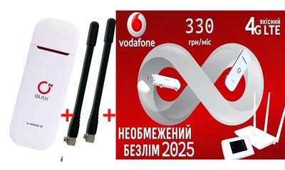 Универсальний модем/роутер USB WI-FI 3G/4G LTE OLAX F90 FLY +2 антенны 4G LTE MIMO по 4 db + Подарок - симкарта для интернета Vodafone