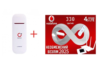 Универсальный 4G модем/роутер USB WI-FI 3G/4G LTE Olax U90H- Киевстар, Vodafone, Lifecell с с антенным разъемом + Подарок - симкарта для интернета Vodafone