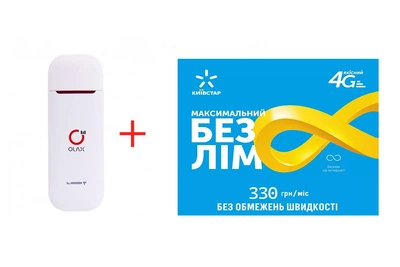 Универсальный 4G модем/роутер USB WI-FI 3G/4G LTE Olax U90H- Киевстар, Vodafone, Lifecell с с антенным разъемом + Подарок - симкарта для интернета Киевстар