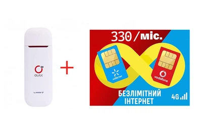 Универсальный 4G модем/роутер USB WI-FI 3G/4G LTE Olax U90H- Киевстар, Vodafone, Lifecell с с антенным разъемом + Подарок - симкарта для интернета
