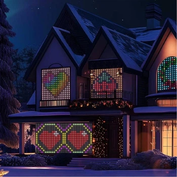 Розумна смарт-гірлянда з керуванням через смартфон та пульт Faify Lights 256 LED 1,6x1,6 метри