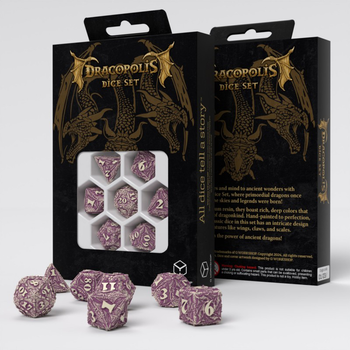 Zestaw kości Q-Workshop Dracopolis Dice Kit Pióro-skrzydła Jukatanu 7 elementów (5907699497065)