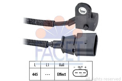 Датчик оборотов коленвала VW Polo/T5 1.9TDI 04-/Crafter 2.5TDI 06- (L=445) (9.0422) Facet Facet (90422)