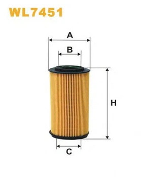 Фильтр масляный Wix Filters (WL7451) - (Hyundai Grandeur, Sonata, Kia Opirus, Sorento) WIX Filters (WL7451)