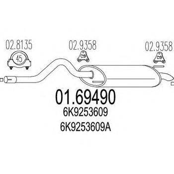 Глушник MTS (0169490)