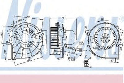 Вентилятор салону OPEL COMBO/ OPEL CORSA C (вир-во Nissens) Nissens (87080)