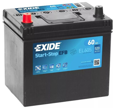 Стартерная батарея (аккумулятор) EXIDE EL605 Exide (EL605)