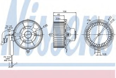 Вентилятор салону VW (вир-во Nissens) Nissens (87031)