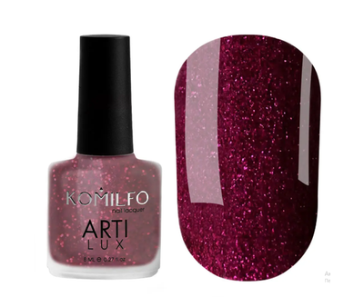 Лак для нігтів KOMILFO ArtiLux 024 (бургунді) 8 мл