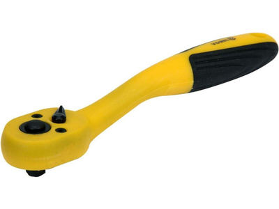 Тріскачка VOREL 53575 до торцевих голівок, квадрат 1/4", L= 155 мм, 72 зуби