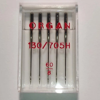 Иглы швейные универсальные ORGAN №60 пластиковый бокс 5 штук для бытовых швейных машин (6510)