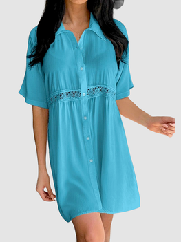 Туніка-халат для пляжу Z.Five 141290 блакитний (стегна 107-110 см) 44 (XL)