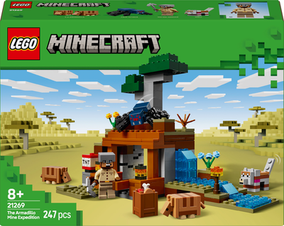 Конструктор LEGO Minecraft Шахтная экспедиция «Броненосец» 247 деталей (21269)
