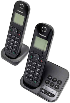 Telefon IP Panasonic KX-TGC422GB Duo Black