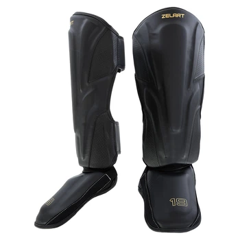 Защита голени и стопы для единоборств Zelart Fight Gear 1172 размер M Black