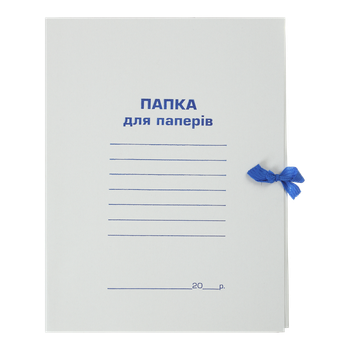 Папка на зав'язках картонна Buromax А4 цільнокроєна (BM.3357)