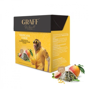 Чай Graff Tropicana Verde Зелений 20 пірамідок по 1.8 г (4820279611112) (236508)