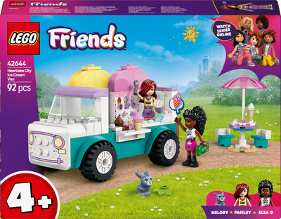 Конструктор LEGO Friends Хартлейк-Сити. Фургон с мороженым 92 детали (42644)