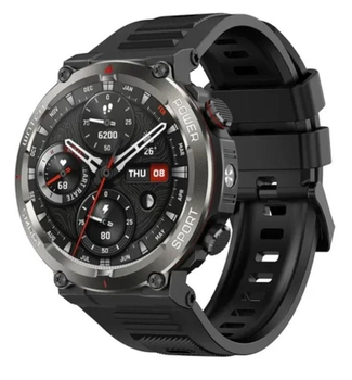 Смарт-годинник з Українським меню та додатком з акумулятором на 960мАг Blackview W50Pro 1.45, IP68 Call Black/ЧОРНИЙ (W50PB)