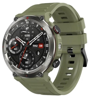 Смарт-годинник з Українським меню та додатком з акумулятором на 960мАг Blackview W50Pro 1.45, IP68 Call Green/ЗЕЛЕНІ (W50PG)