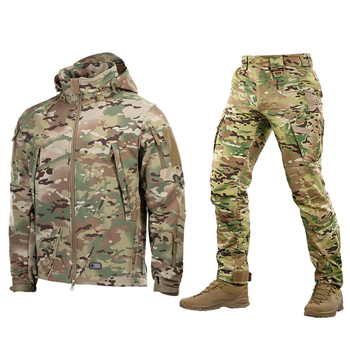 Форма M-Tac Куртка SoftShell + Штани Aggressor Gen.II мультикам розмір M
