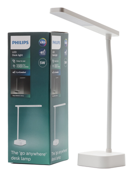 Настольная лампа Philips Led Reading Desk Lamp Tilpa 5W 5000K 1800Mah (Lithium Battery) Белая