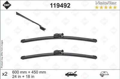 Бескаркасная щетка стеклоочистителя SWF 600/450 мм 2 шт (119492)