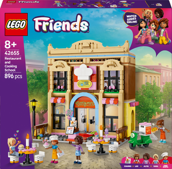 Конструктор LEGO Friends Ресторан и кулинарная школа 896 деталей (42655)
