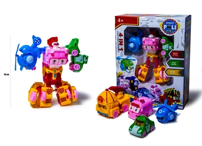 Набор фигурок трансформеров Robocar Poli 1795 4 в 1
