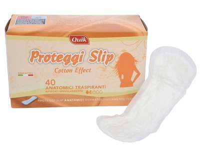 Ежедневные гигиенические прокладки Quik Proteggi slip 40 шт 2 капли